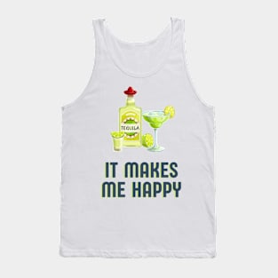 Tequila margarita cocktail funny cocktail quote Tank Top